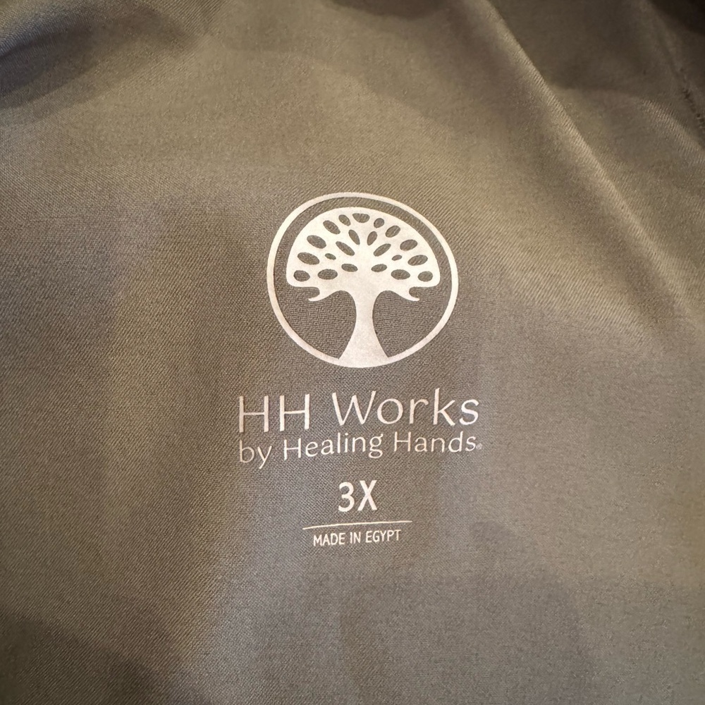 HH Works By Healing Hands Women’s Six Pocket Olive Pants Women’s Plus Sz 3X - Picture 9 of 13